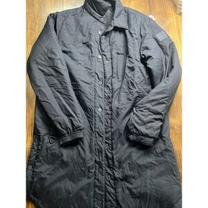 MPG Sport Mens Black Long Puffer Coat Insulated Parka Jacket Size Medium M